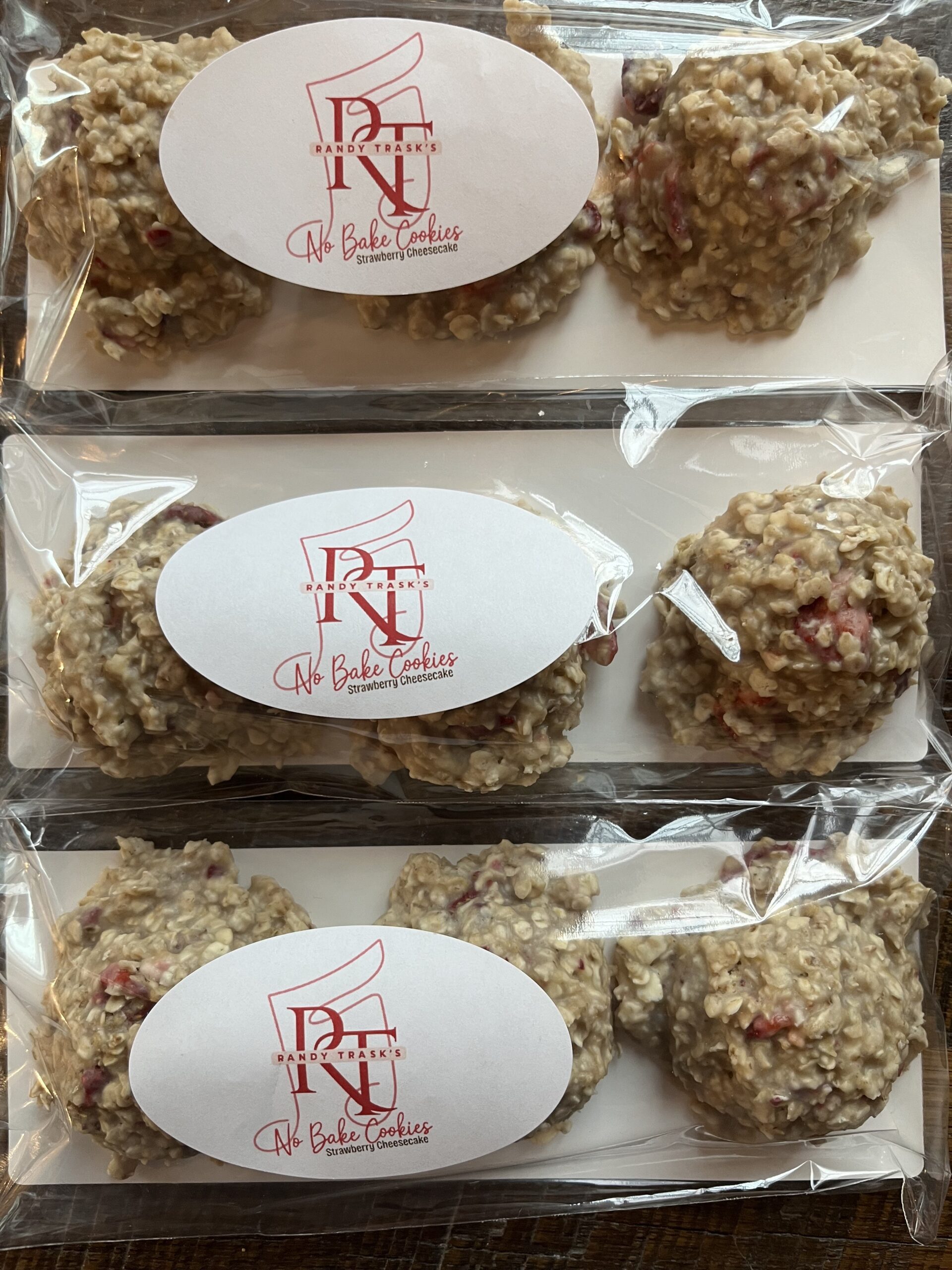 Strawberry Cheesecake No Bake Cookies