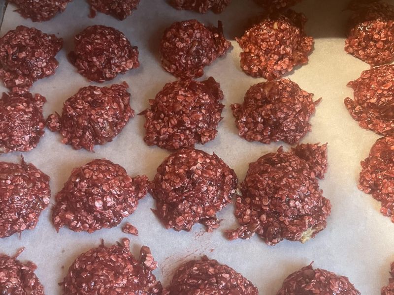 Vanilla Cranberry Pecan No Bake Cookies Vanilla Cranberry Pecan No Bake Cookies