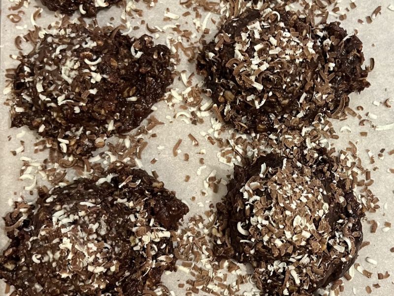 Mint Chocolate No Bake Cookies Mint Chocolate No Bake Cookies